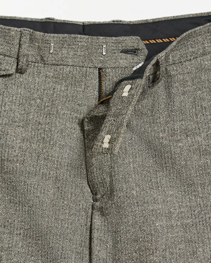 Men Flat Front Trouser Blackwhite Billy Reid Bottoms