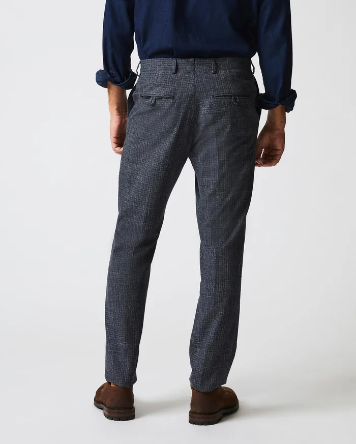 Men Flat Front Trouser Charcoal Billy Reid Suiting
