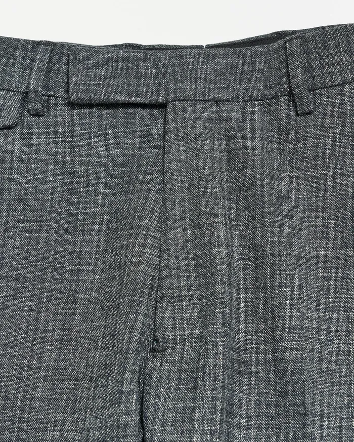 Men Flat Front Trouser Charcoal Billy Reid Suiting