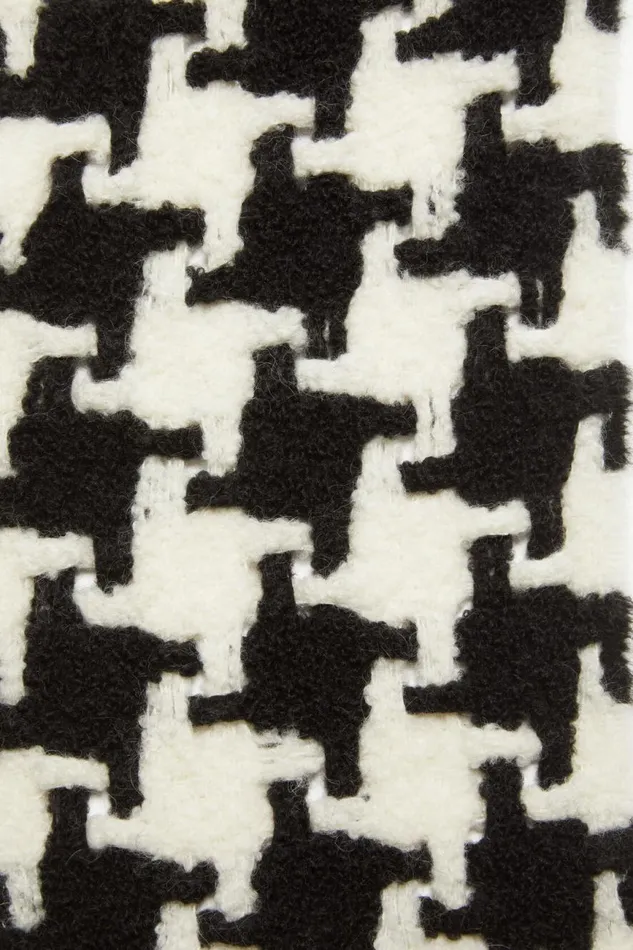 Men Houndstooth Scarf Whiteblack Acne Studios Scarves