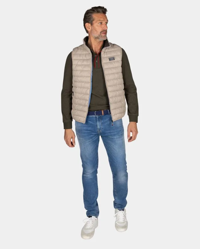Men Jackets NZA New Zealand Auckland SandColored Padded Vest 8211 Shimmering Sand Men Jackets NZA New Zealand Auckland SandColored Padded Vest 8211 Shimmering Sand