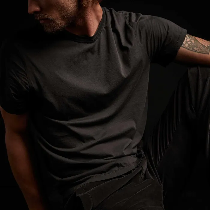 MEN James Perse CLASSICS Luxe Lotus Jersey Tee Carbon