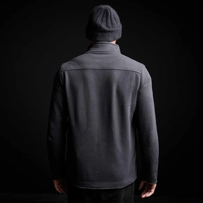 MEN James Perse JACKETSOUTERWEAR Fleece Funnel Neck Peacoat Magma