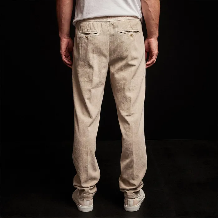 MEN James Perse PANTSDENIM Brushed Cotton Twill Trouser Toast Pigment