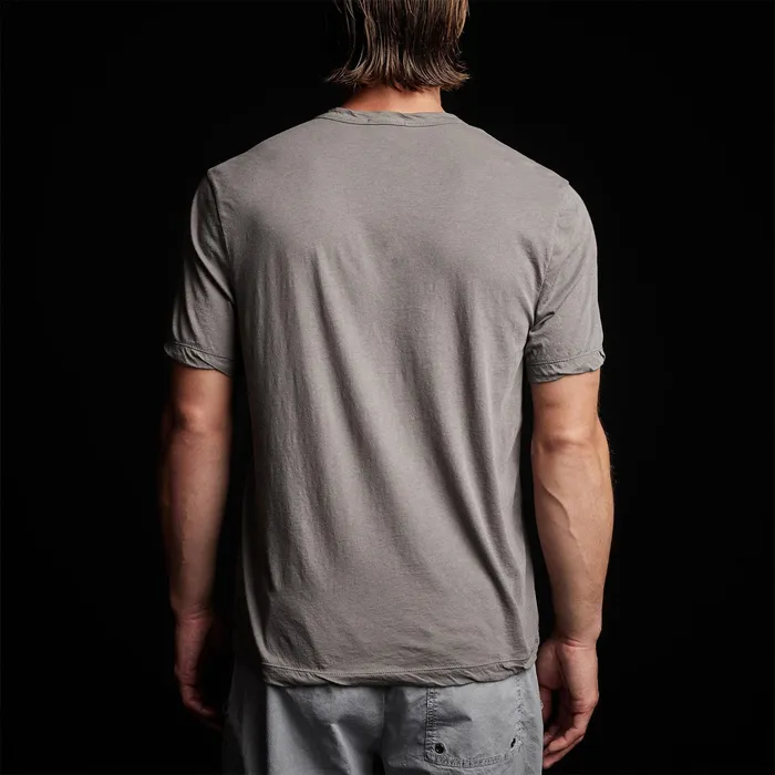 MEN James Perse POLOSNOVELTY TOPS Oasis Linen Henley River Rock