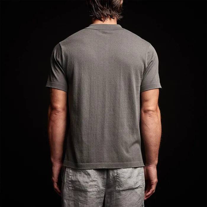 MEN James Perse POLOSNOVELTY TOPS San Jacinto Knit Polo Flint