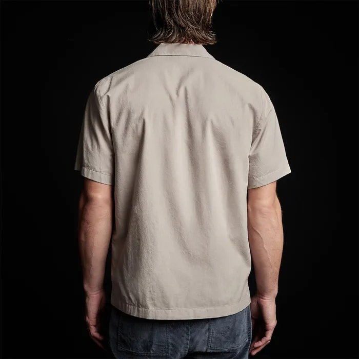 MEN James Perse SHIRTING Double Layer Short Sleeve Shirt Silt