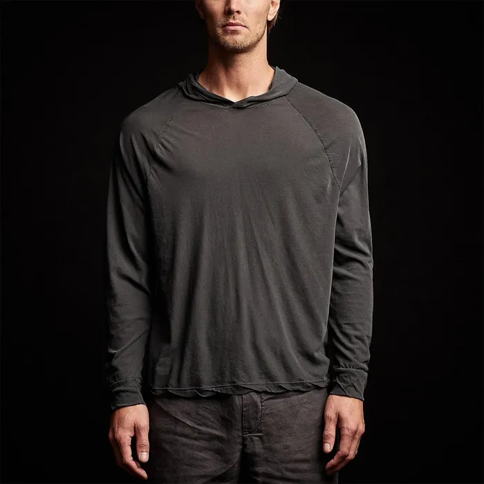 MEN James Perse SWEAT TOPSBOTTOMS High Gauge Jersey Hoodie Magma Pigment