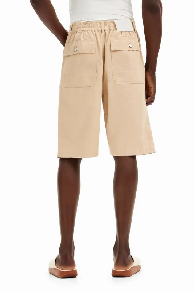Men Jeans And Trousers Desigual Plain Shorts With Pockets