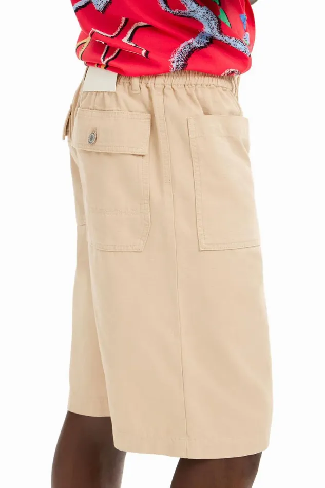 Men Jeans And Trousers Desigual Plain Shorts With Pockets