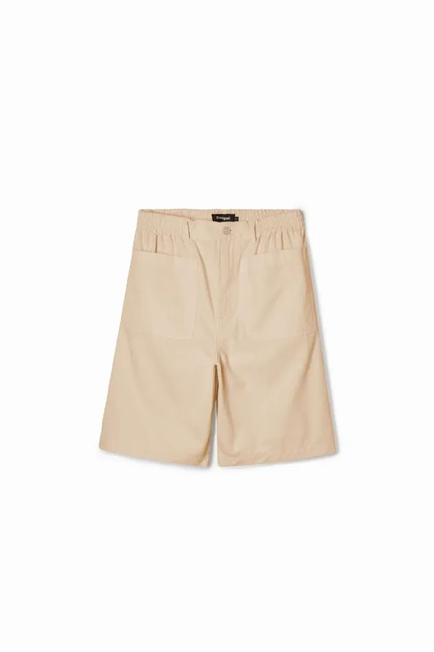 Men Jeans And Trousers Desigual Plain Shorts With Pockets