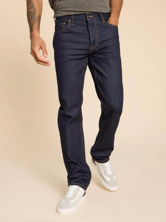 Men JEANS White Stuff Eastwood Straight Jean Dk Denim