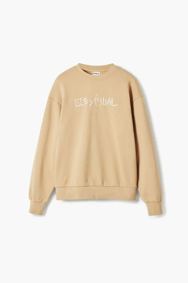 Men Jumpers And Sweatshirts Desigual Embroidered Sweatshirt