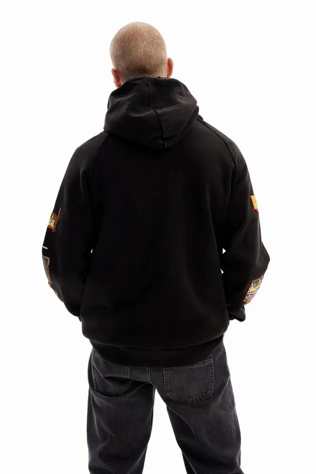Men Jumpers And Sweatshirts Desigual Mickey Mouse Patchwork Sweatshirt