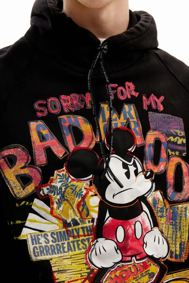Men Jumpers And Sweatshirts Desigual Mickey Mouse Patchwork Sweatshirt