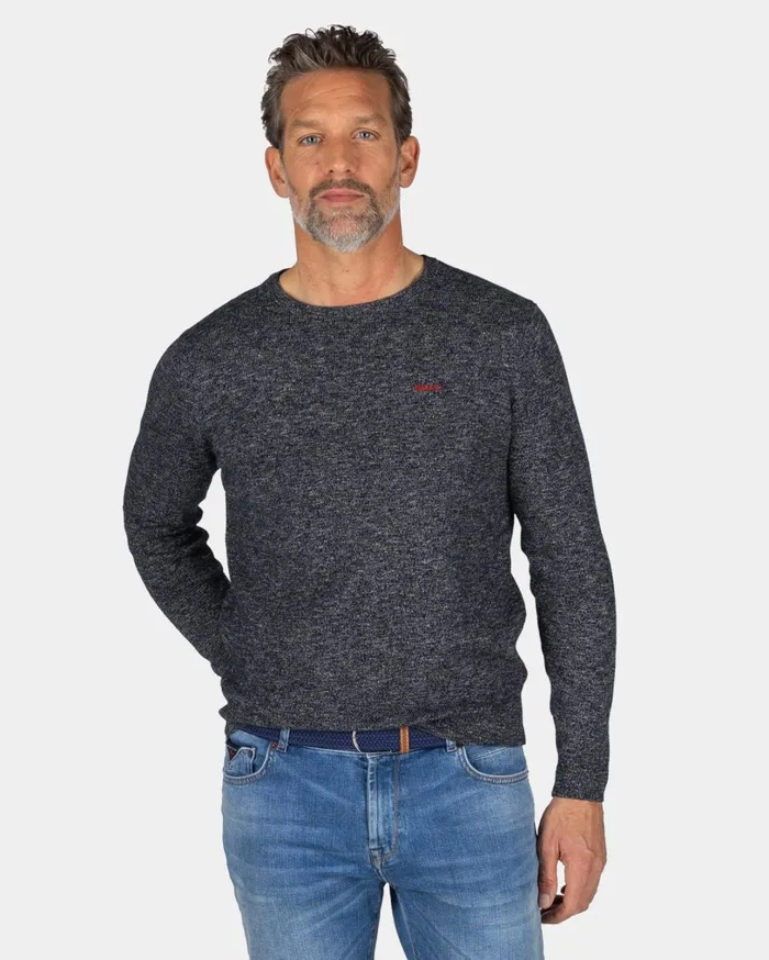 Men Knitwear NZA New Zealand Auckland Navy Knitted Sweater With Round Neck 8211 Winter Navy Men Knitwear NZA New Zealand Auckland Navy Knitted Sweater With Round Neck 8211 Winter Navy