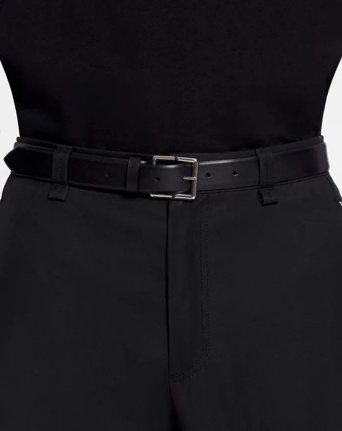 Men Lanvin Belts Haute Sequence Leather Belt Black Men Lanvin Belts Haute Sequence Leather Belt Black