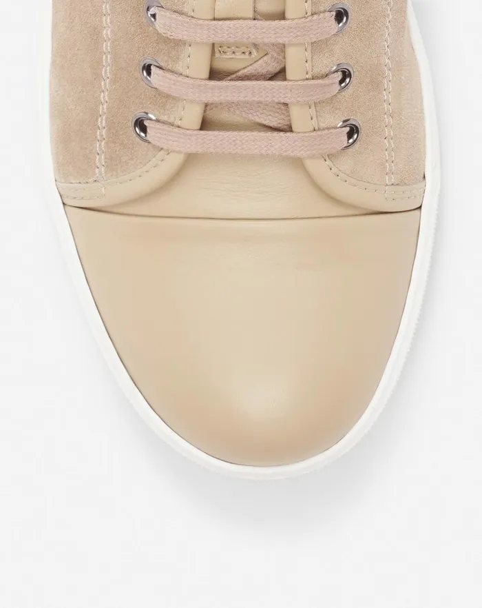 Men Lanvin DBB1 Dbb1 Leather And Suede Sneakers Taupe