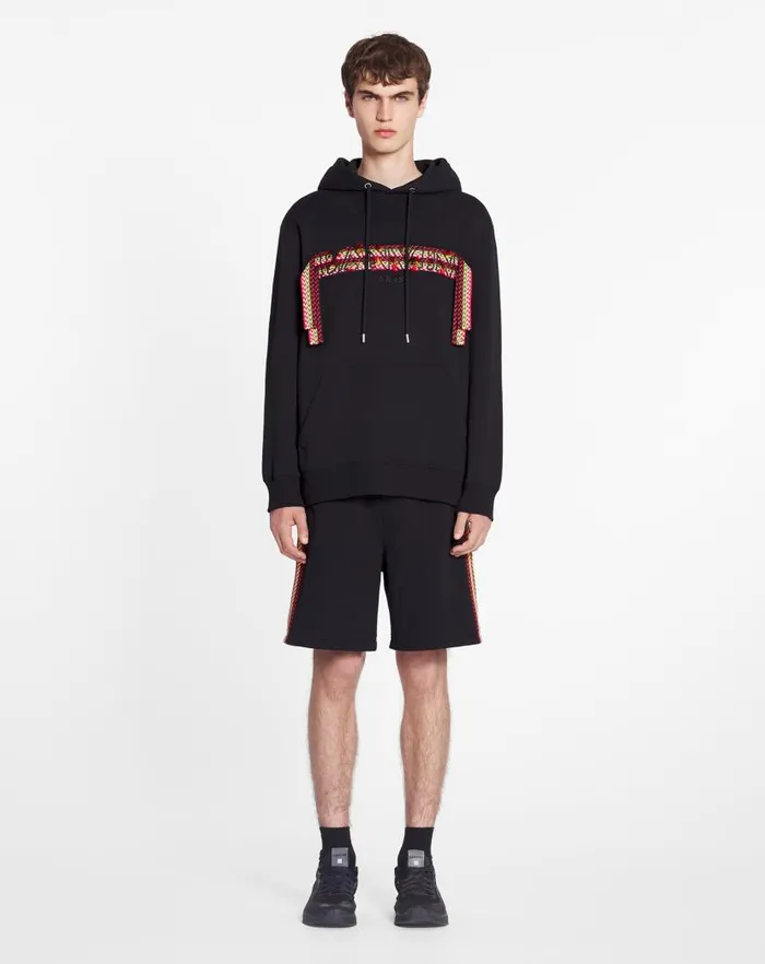 Men Lanvin Knitwear and Sweatshirts Oversized Hoodie Lanvin Curblace Black Men Lanvin Knitwear and Sweatshirts Oversized Hoodie Lanvin Curblace Black