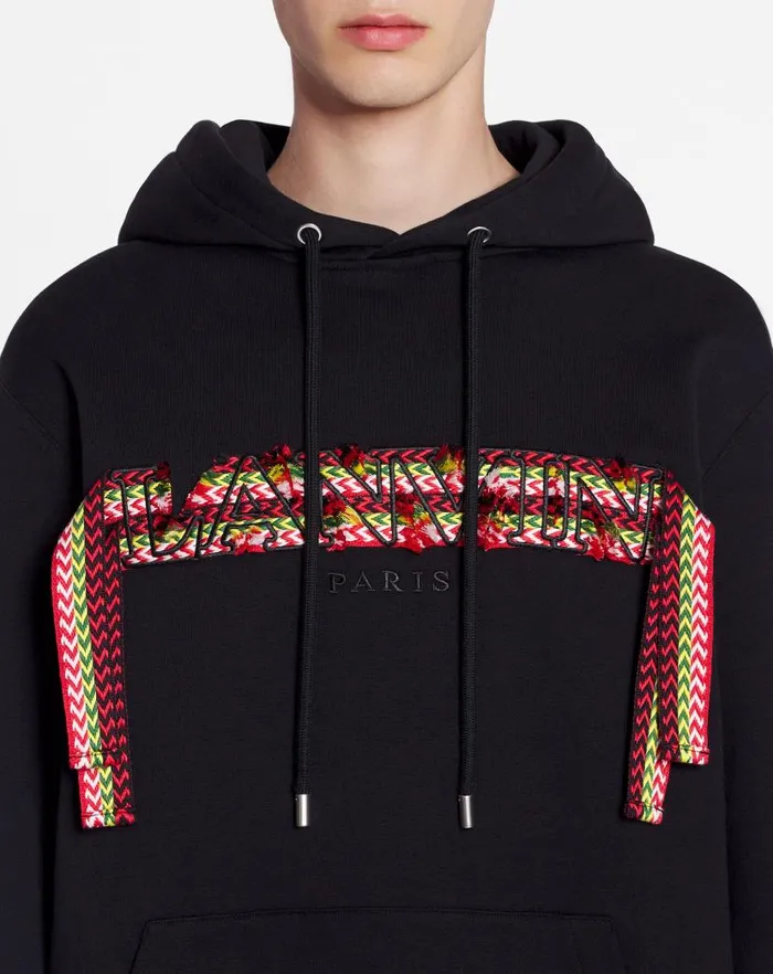 Men Lanvin Knitwear and Sweatshirts Oversized Hoodie Lanvin Curblace Black Men Lanvin Knitwear and Sweatshirts Oversized Hoodie Lanvin Curblace Black