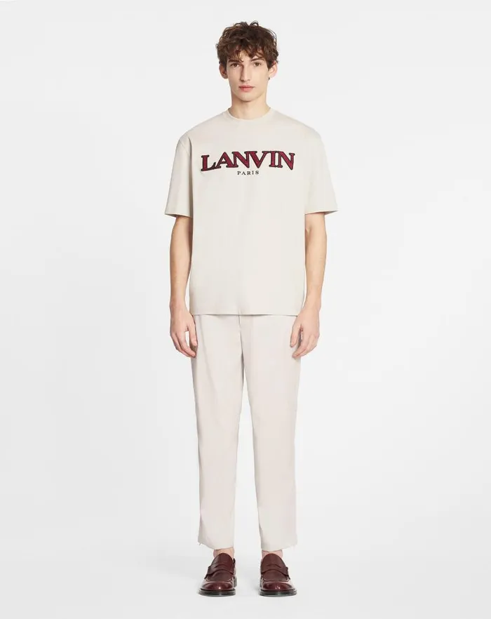 Men Lanvin Pants and Shorts Biker Pants Mastic