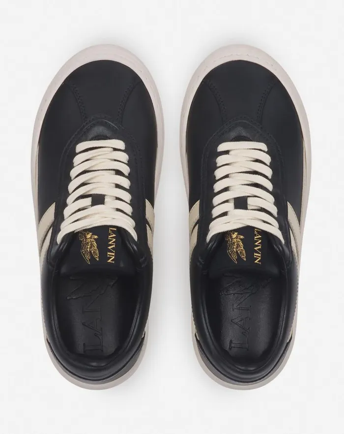 Men Lanvin Sneakers Leather Cash Sneakers Lanvin X Future For Men Dark Greybeige Men Lanvin Sneakers Leather Cash Sneakers Lanvin X Future For Men Dark Greybeige