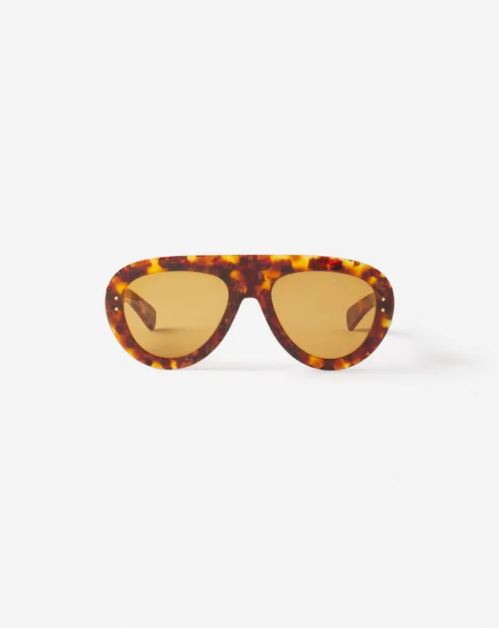 Men Lanvin Sunglasses Aviator Sunglasses Amberturtoise