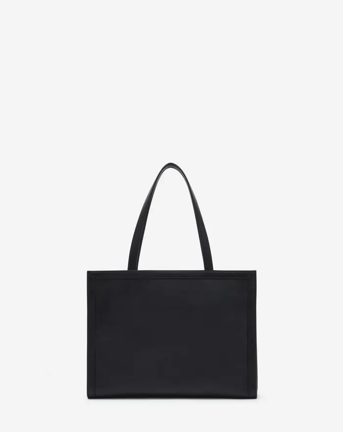 Men Lanvin Tote Bags Tenor Leather Tote Bag Black Men Lanvin Tote Bags Tenor Leather Tote Bag Black