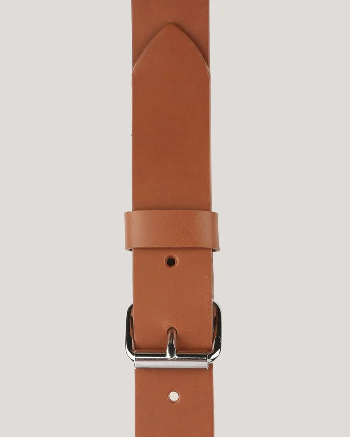 Men Leather Belt Tan YMC Belts