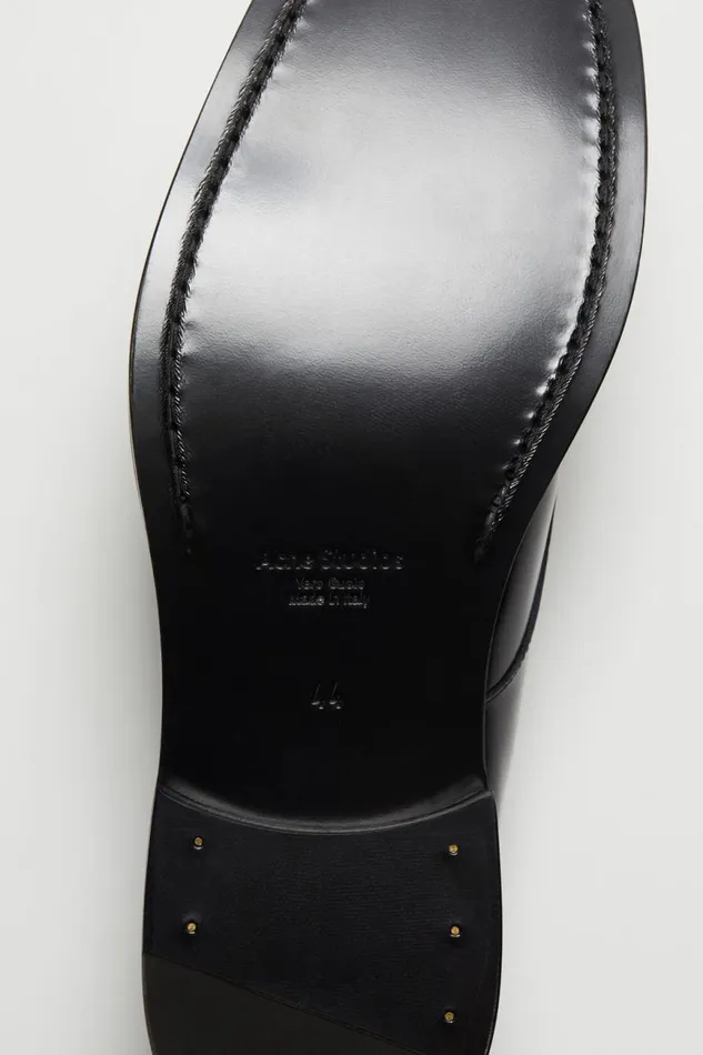 Men Leather Derby Shoes Blackblack Acne Studios Shoes