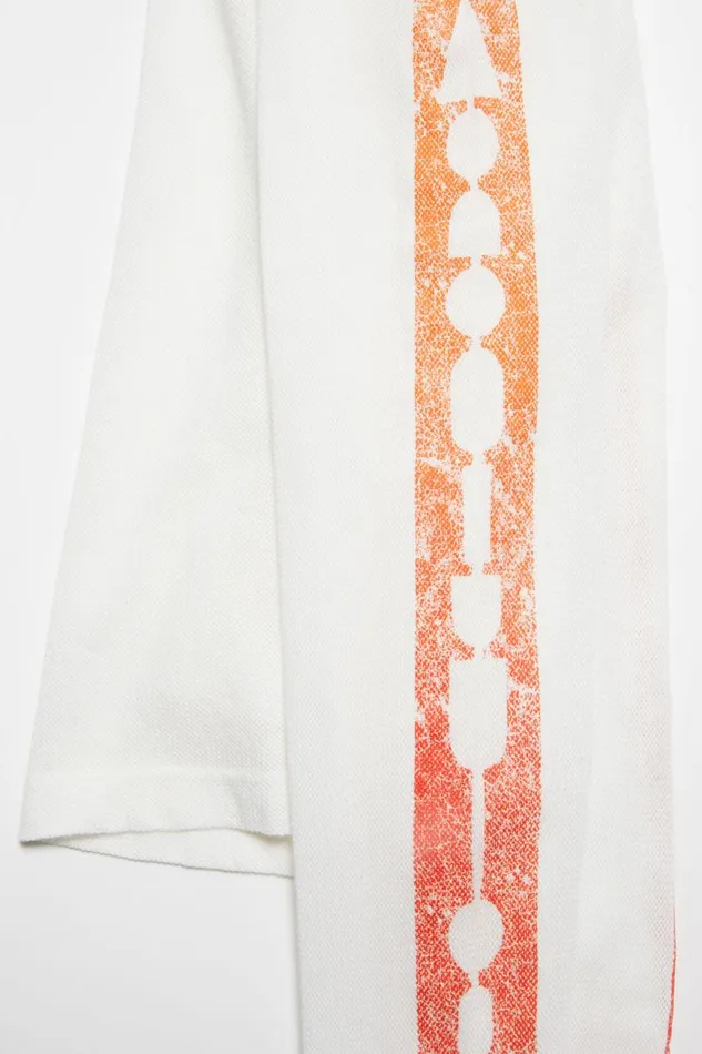 Men Logo Long Sleeve Tshirt Optic White Acne Studios Tshirts