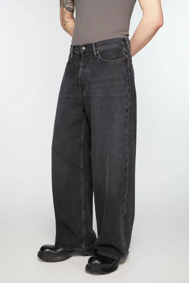 Men Loose Fit Jeans 8211 1981M Black Acne Studios Jeans