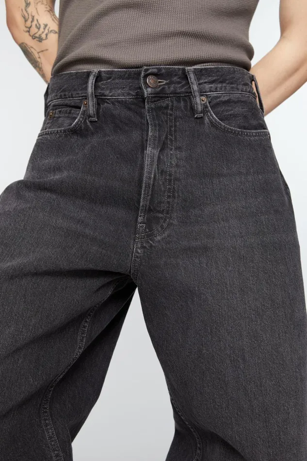 Men Loose Fit Jeans 8211 1981M Black Acne Studios Jeans