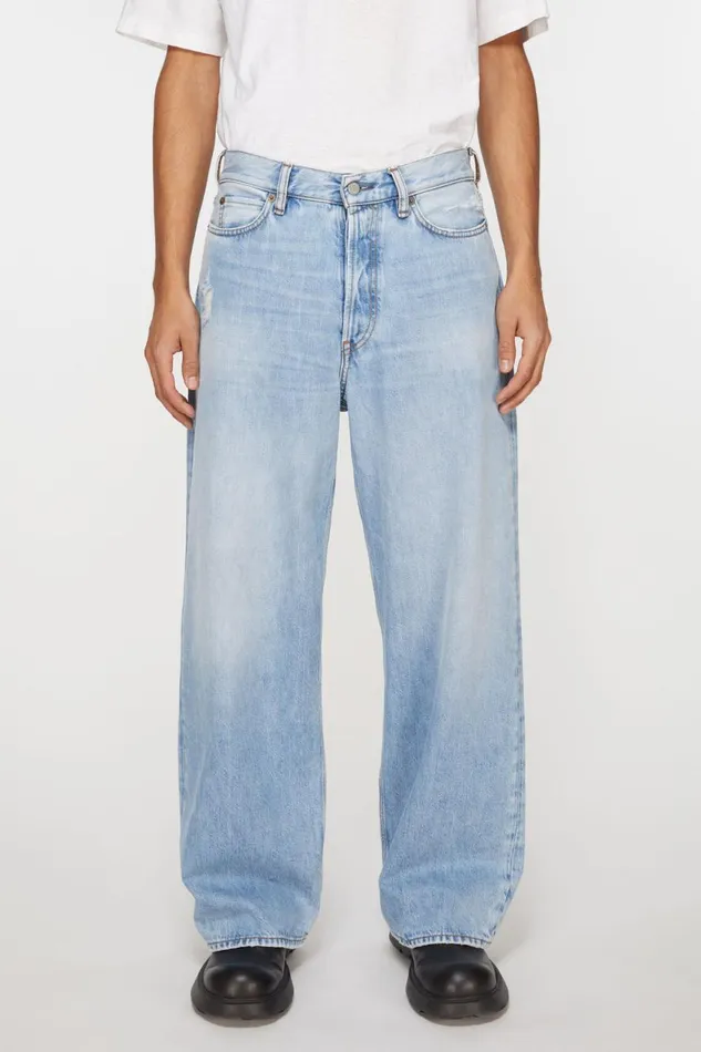 Men Loose Fit Jeans 8211 1981M Light Blue Acne Studios Jeans