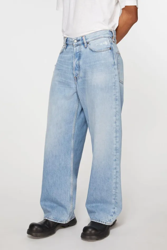 Men Loose Fit Jeans 8211 1981M Light Blue Acne Studios Jeans