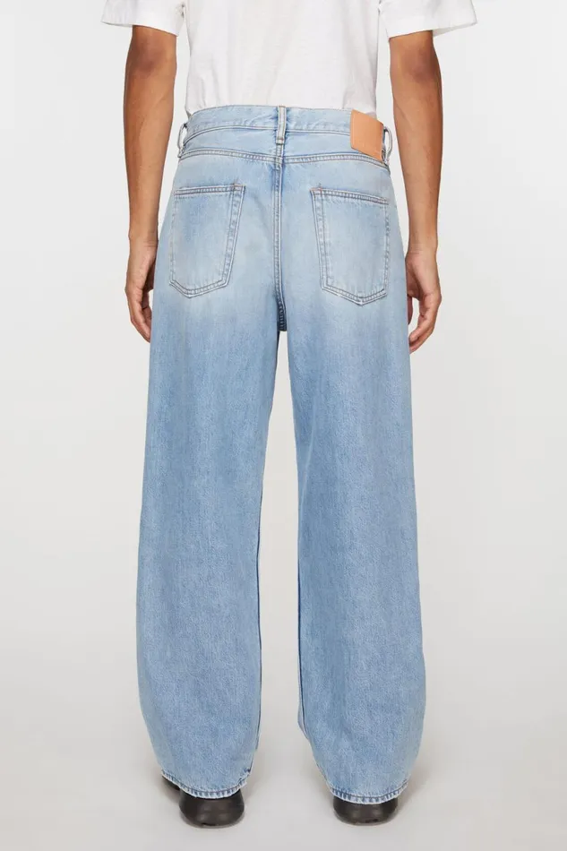Men Loose Fit Jeans 8211 1981M Light Blue Acne Studios Jeans