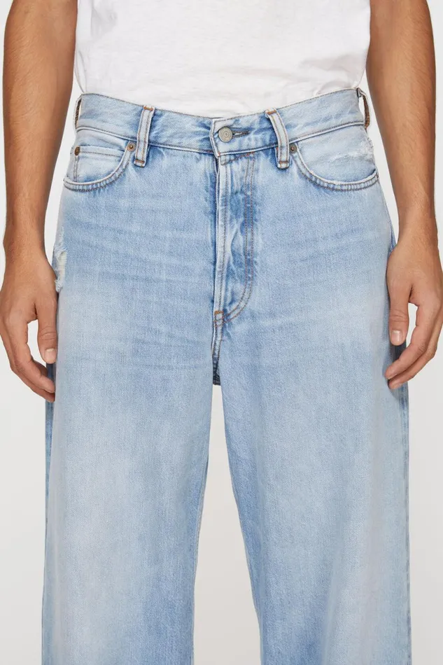 Men Loose Fit Jeans 8211 1981M Light Blue Acne Studios Jeans