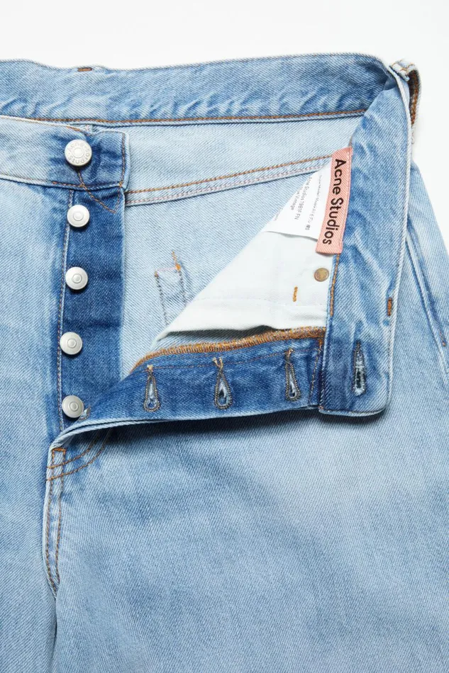 Men Loose Fit Jeans 8211 1981M Light Blue Acne Studios Jeans