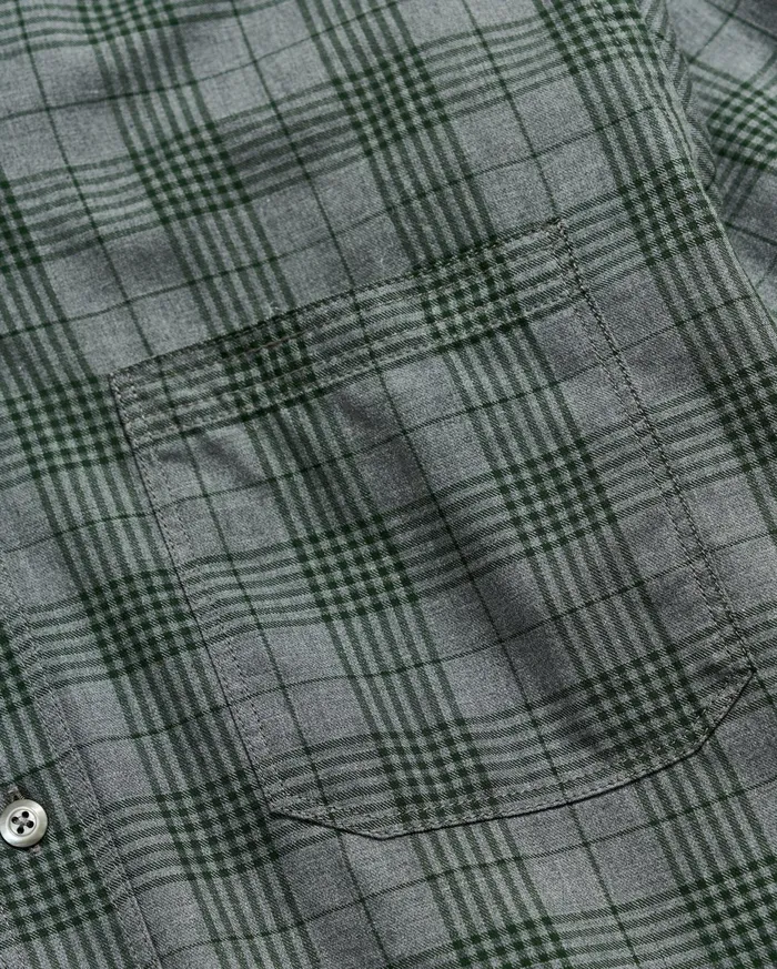 Men Melange Plaid Tuscumbia Shirt Bd Charcoalgreen Billy Reid Shirting