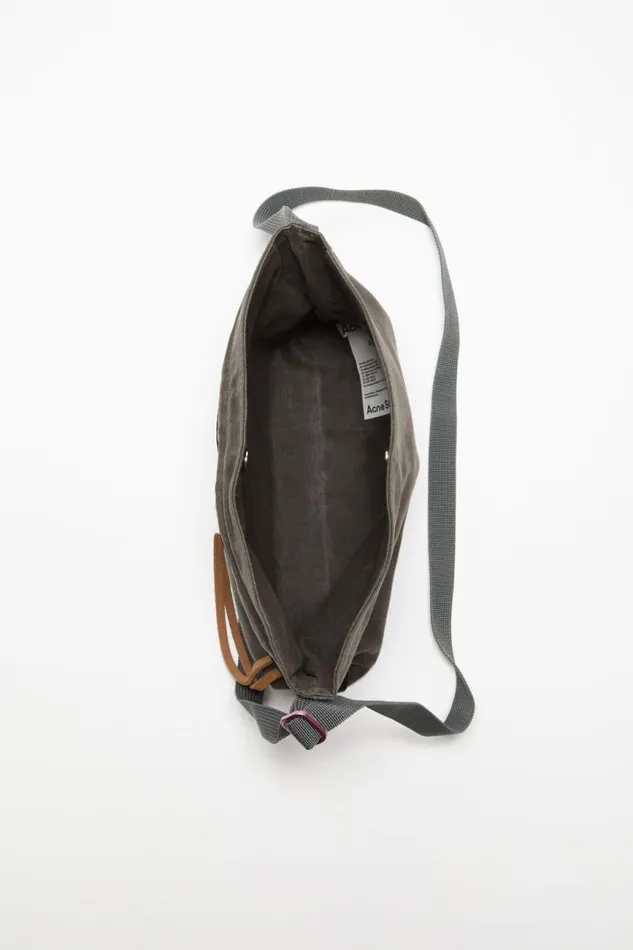 Men Mini Messenger Bag Greyblack Acne Studios Bags