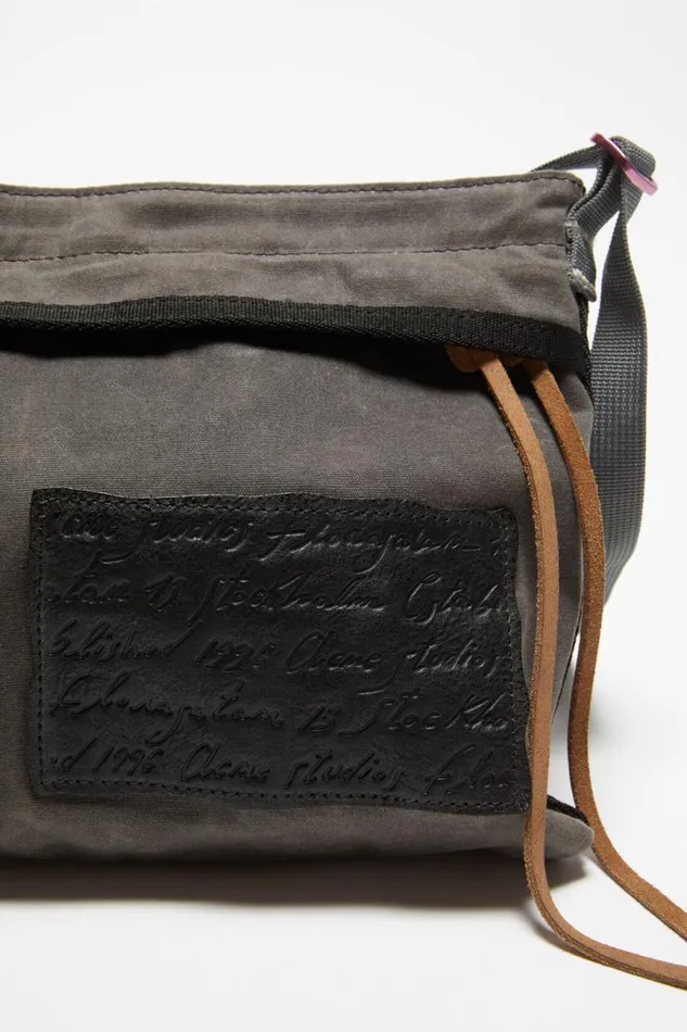Men Mini Messenger Bag Greyblack Acne Studios Bags