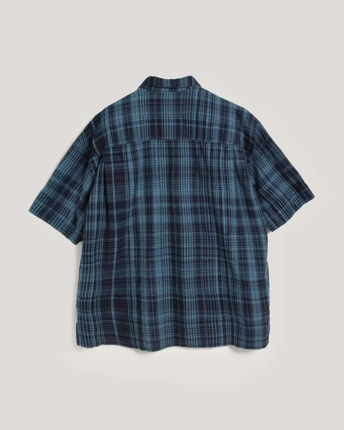 Men Mitchum Shirt Indigo Check YMC Shirts