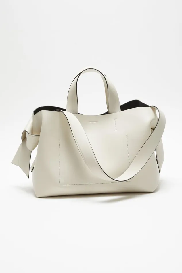 Men Musubi Midi Tote Whiteblack Acne Studios Bags