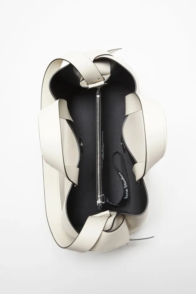 Men Musubi Midi Tote Whiteblack Acne Studios Bags