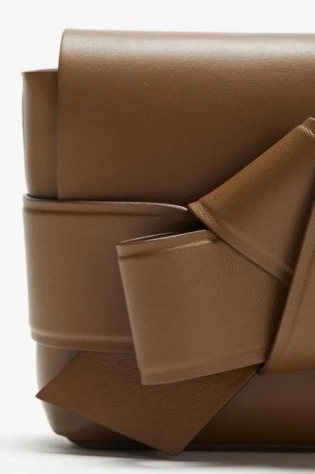 Men Musubi Mini Crossbody Bag Camel Brown Acne Studios Bags