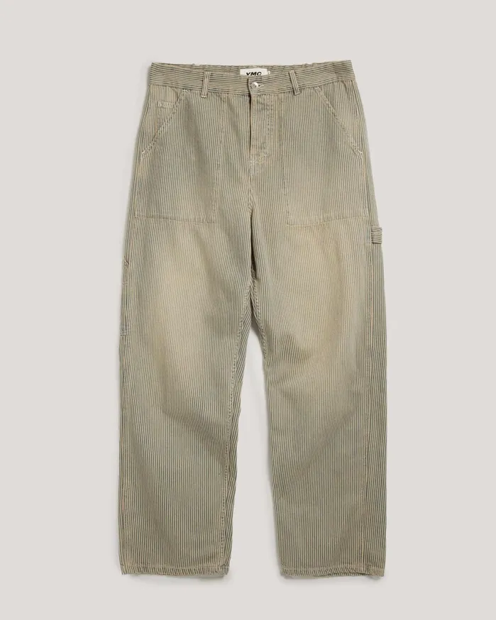 Men Painter Trouser Blue Multi YMC Trousers and Shorts