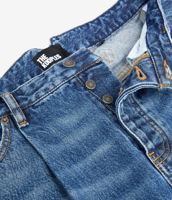 Men Pants and Shorts THE KOOPLES Dark Blue Wideleg Jeans