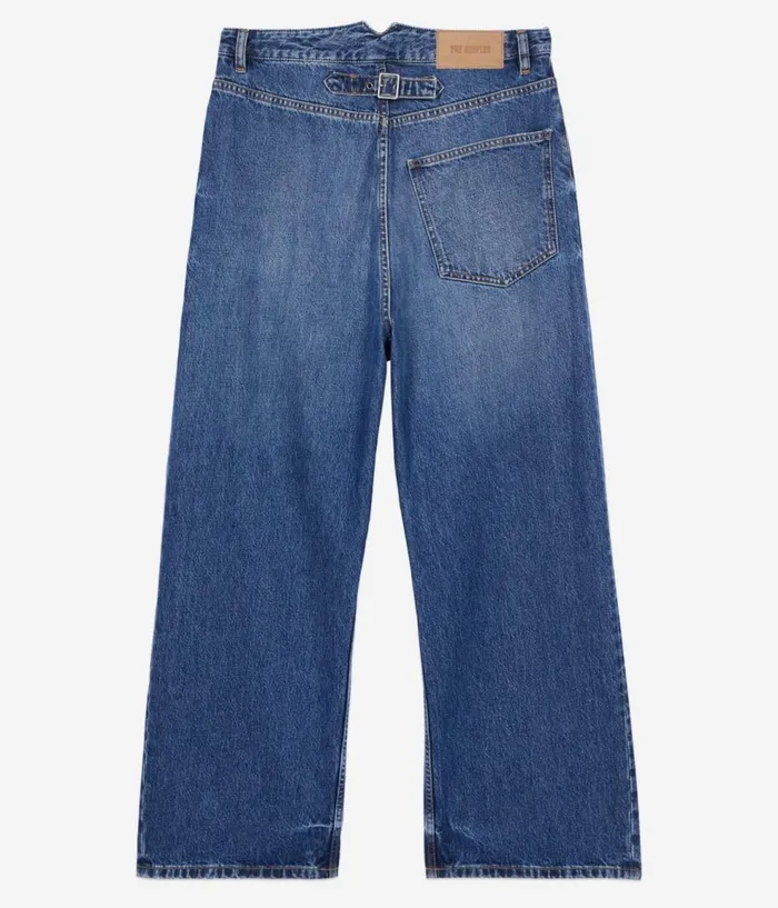 Men Pants and Shorts THE KOOPLES Dark Blue Wideleg Jeans
