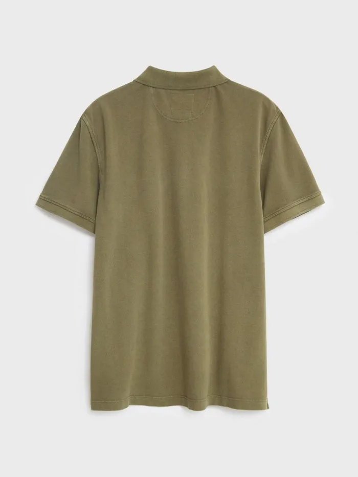 Men POLO SHIRTS White Stuff Utility Polo Khaki Green Men POLO SHIRTS White Stuff Utility Polo Khaki Green