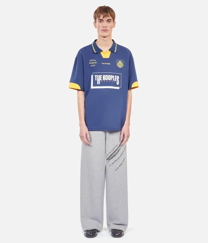 Men Polos THE KOOPLES TK Team Blue Polo Tshirt Men Polos THE KOOPLES TK Team Blue Polo Tshirt